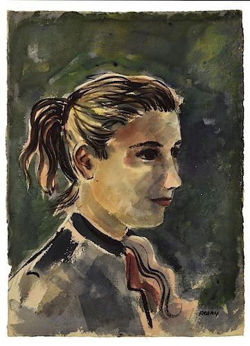 MICHAEL FRARY (1918-2005), PORTRAIT, YOUNG WOMAN