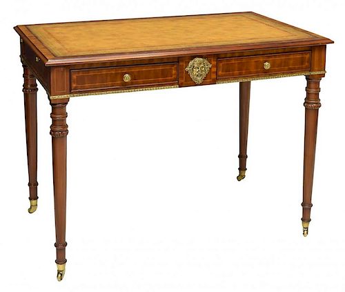 MAITLAND SMITH LEATHER TOP WRITING DESK