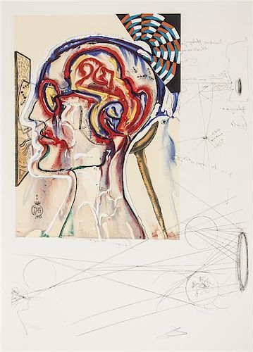 Salvador Dali, (Spanish, 1904-1989), Imaginations and Objects of the Future (suite of 10 with box and text)