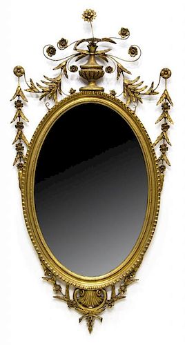 D. MILCH & SONS ROCOCO STYLE GOLD GILT WALL MIRROR