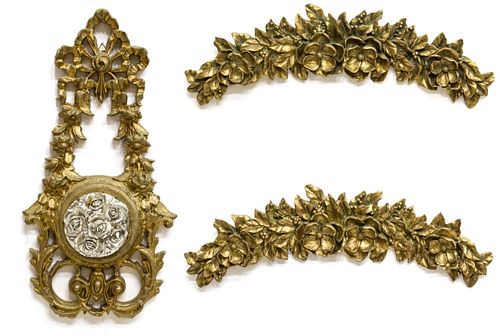 (3)ITALIAN GILTWOOD ARCHITECTURAL ELEMENTS