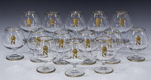 (14) ST. LOUIS CRYSTAL NAPOLEON BRANDY SNIFTERS