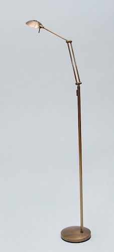 SPANISH COPPER-TONED METAL FLOOR LAMP, ESTILUZ