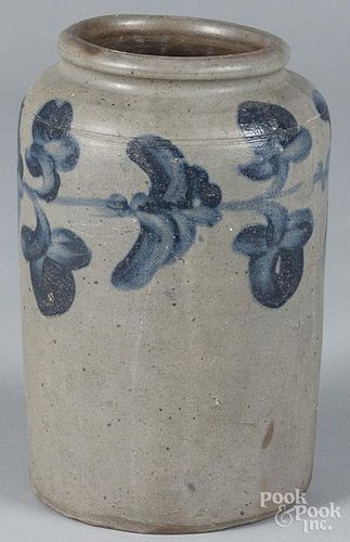 Pennsylvania stoneware crock, 19th c., with cobalt