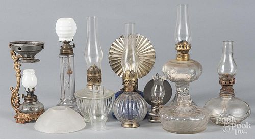 Collection of fairy lamps and shades.