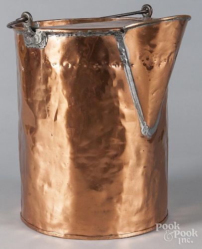 Large copper watering can