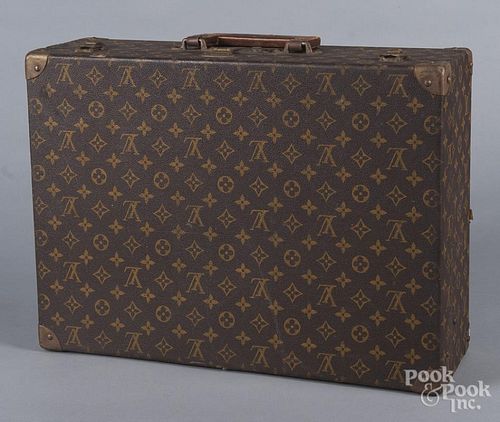 Louis Vuitton suitcase, 6 1/2" h., 19 3/4" w., 14