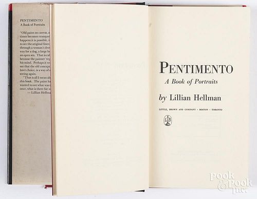 Hellman, Lillian {Pentimento}, first edition 1973.