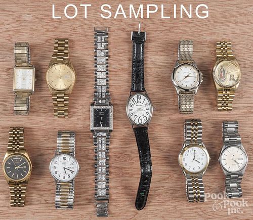 Collection of thirty-three wrist watches, to inclu