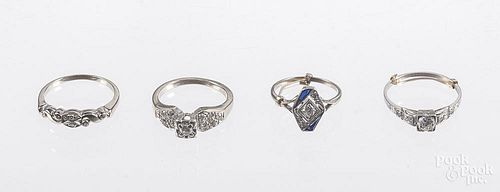 Platinum engagement ring, 90% platinum, 10% iridiu