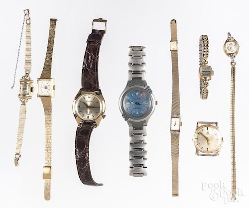 Group of eight wristwatches, to include a Jules Ju