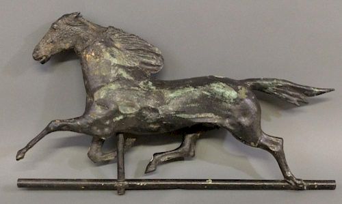 Copper horse weathervane
