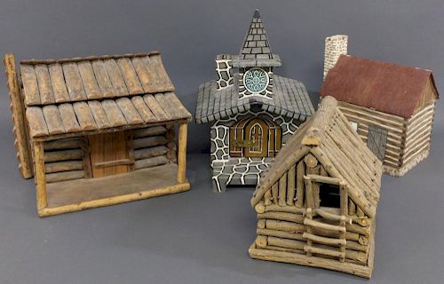 Model log cabins