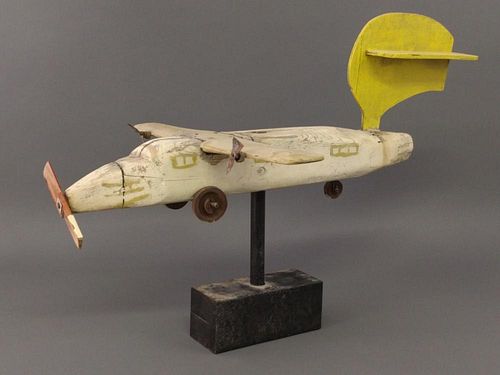 Carved airplane