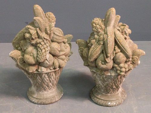 Cast stone urns