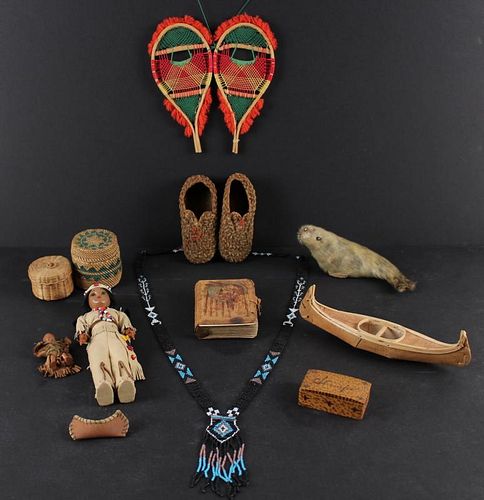 (12) NATIVE AMERICAN CRAFTED MINIATURES
