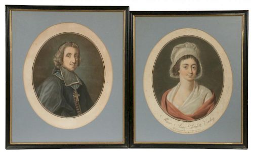 PAIR OF FRENCH PORTRAIT LITHOGRAPHS
