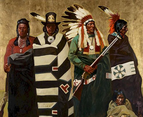MICHAEL CASSIDY (b. 1958), The Four Chiefs (2017)