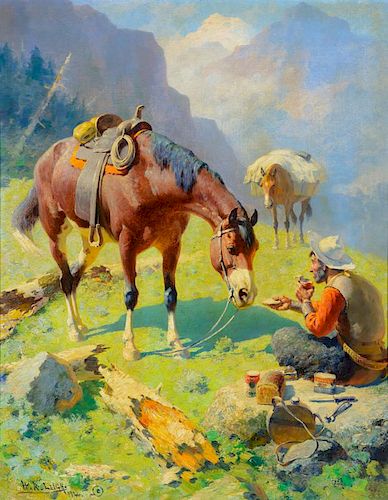 WILLIAM R. LEIGH (1866-1955), Tid Bits (1946)