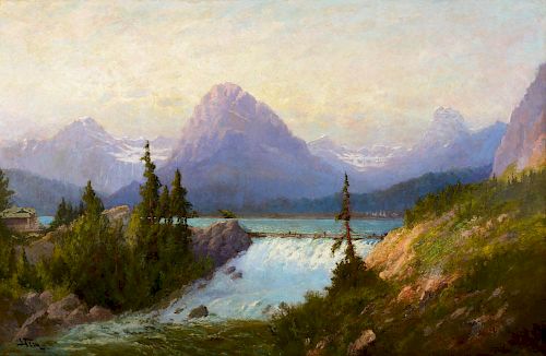 JOHN FERY (1859-1934), Lake McDermott, Glacier National Park