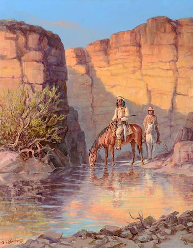 OLAF WIEGHORST (1899-1988), Canyon Creek (1975)