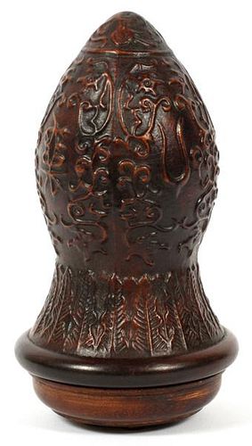 CHINESE MOLDED GOURD CRICKET CAGE