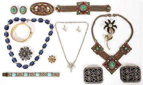 COSTUME JEWELRY COLLECTION FOURTEEN PIECES