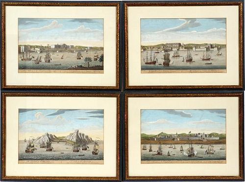 AFTER JAN VAN RYNE HAND COLORED ETCHINGS LATE 18TH