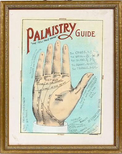 PALMISTRY GUIDE LITHOGRAPH