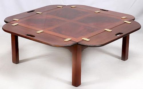 HICKORY CHAIR MAHOGANY BUTLERS TRAY COFFEE TABLE