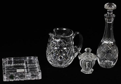 WATERFORD & BACCARAT CRYSTAL DECANTER PITCHER ETC.