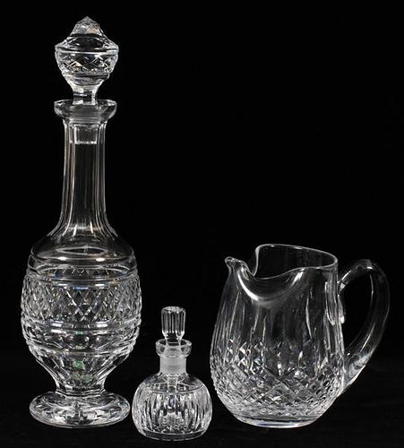WATERFORD CRYSTAL SERVING VESSELS 3 PIECES