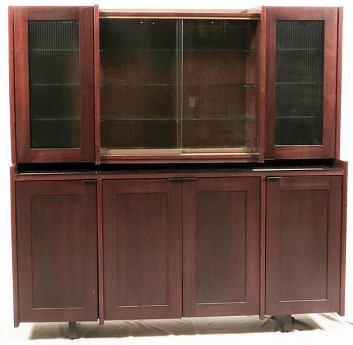 MID-CENTURY MODERN SECTIONAL CHINA CABINET