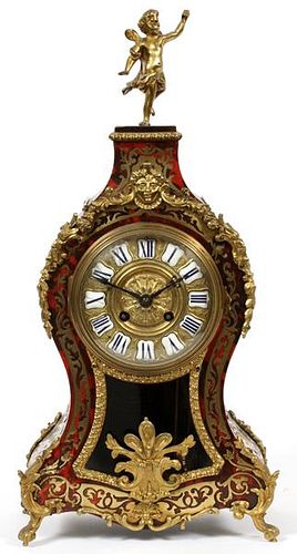 FRENCH BOULLE CLOCK BRONZE MOUNTS