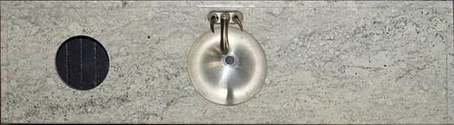 GRAY VEINED WHITE MARBLE 3 SPACE SINK TOP
