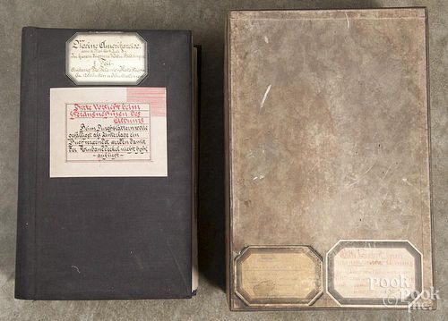 Large collection of ephemera and scrapbooks in German, ca. 1910, relating to travels in the United S