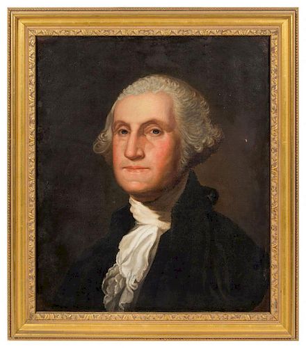 After Gilbert Stuart, (19th Century), Portrait of George Washington