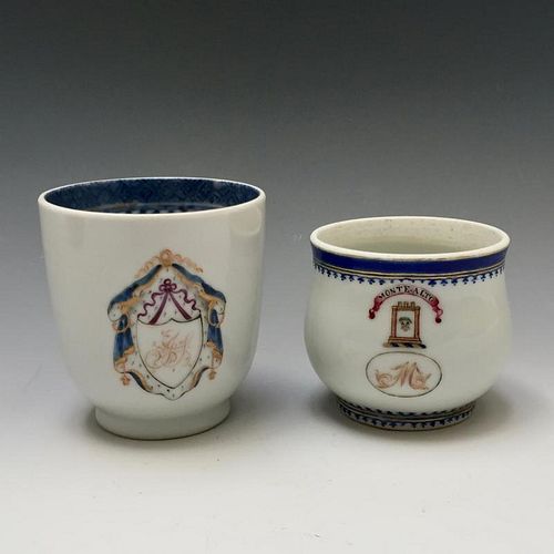 A COUPLE CHINESE ANTIQUE EXPORT CUPS