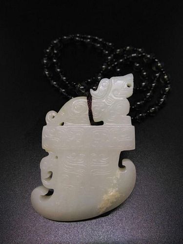 Chinese jade carvings, 6.2cm x 4.1 cm x 0.8 cm