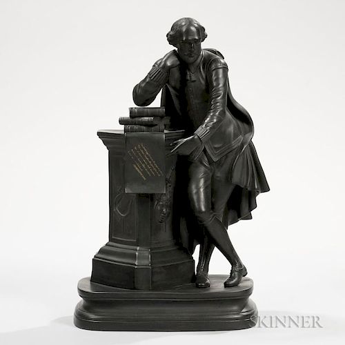 Wedgwood Black Basalt Figure of William Shakespeare