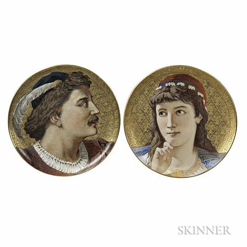 Pair of Wedgwood Earthenware Shakespearean Chargers