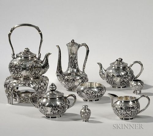 Extensive Japanese Silver Tea and Coffee Service