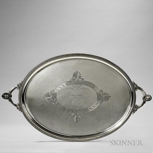 Starr & Marcus "Medallion" Pattern Sterling Silver Tray