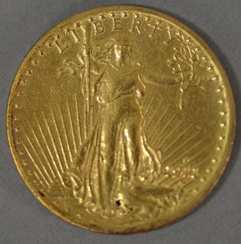 1911D St. Gaudens $20 gold coin.