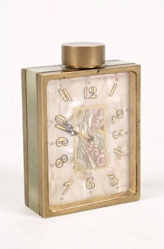 Art Deco Miniature Clock, Didisheim Goldschmidt