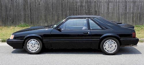 1986 Ford Mustang SVO Turbo Black Liftback Coupe