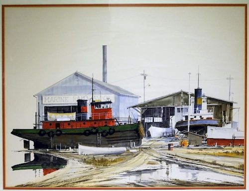 Roger Ellenberger Marine Railway Co. WC Painting