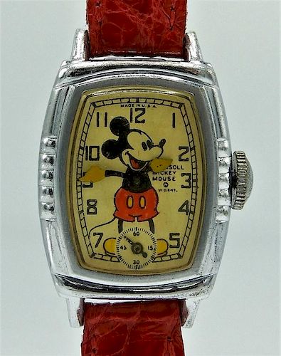 C1940 American Ingersoll Mickey Mouse Custom Watch