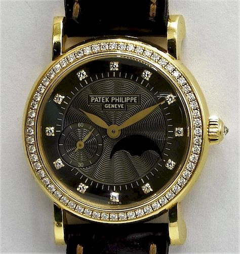 Patek Philippe Lady's Diamond Set Moon Phase Watch