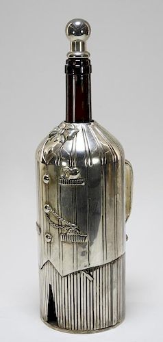 Godinger Silver Plate Tuxedo Wine Bottle Holder